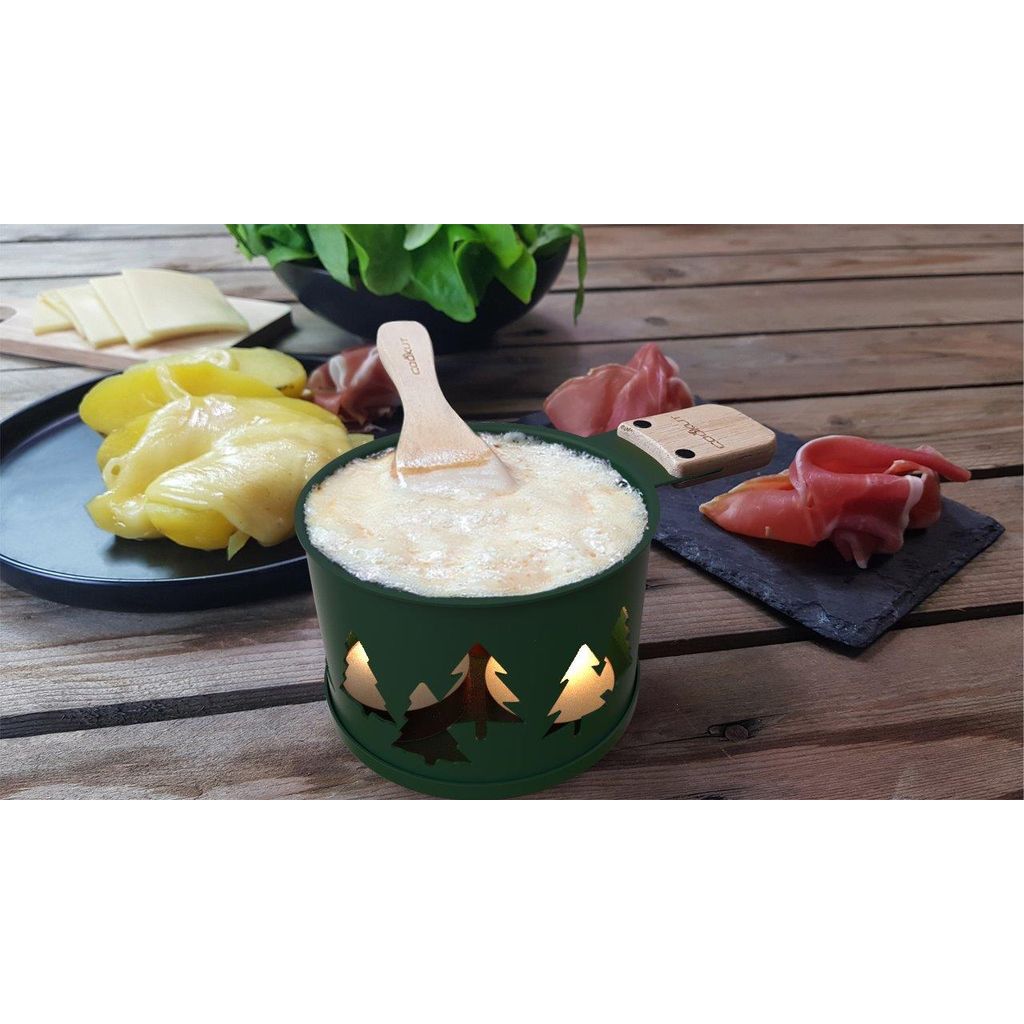 Coffret raclette à la bougie LUMI 2 personnes sapin vert - Visuel 4